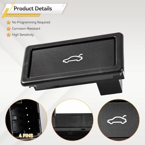 Bouton de coffre pour Passat 2008-2015 et Phaeton - Commande électrique 3D0959831D - 6