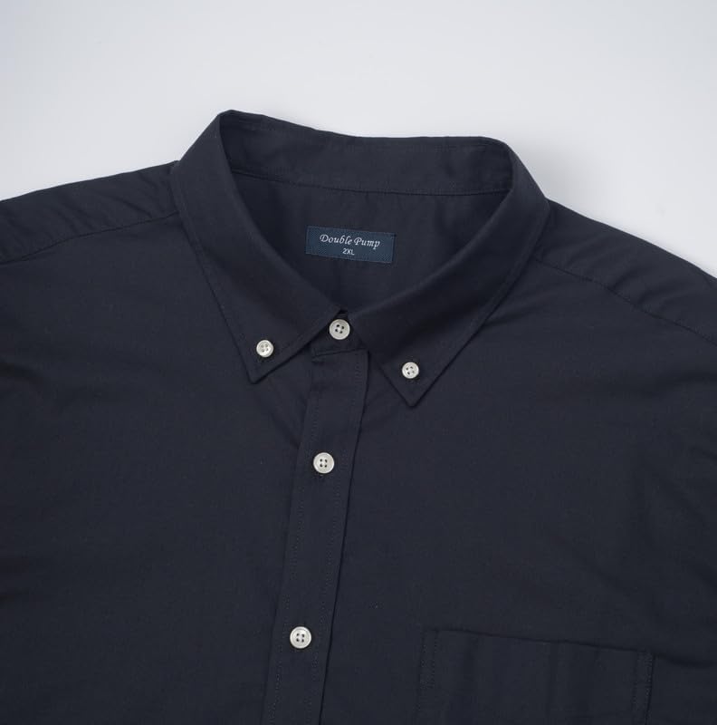 Big and Tall Oxford Dress Shirt for Men Button Down Shirts Long Sleeve Casual Shirt from XXL(T) to 6XL(T) - Image 3