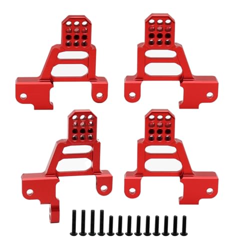 RC�N���[���[�p�A�b�v�O���[�h�p�[�c For Trx-4 For Bronco K5 G500 For Defender 1/10 RC�N���[���[�A�b�v�O���[�h�p�[�c �t�����g���A�V���b�N�^���[ �}�E���g�f�R���[�V���� �����pRC�J�[�A�N�Z�T���[(Red,