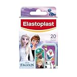 Elastoplast Disney Frozen Plasters, Assorted Sizes (20 Pieces), Coloured, First Aid Wound Care for Children with Frozen Designs, Various Sized, Skin-Friendly