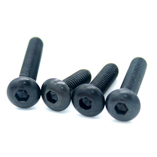 M3 Carbon Steel Button Head Socket Cap Screw Qty 120-Piece Assortment Set With Allen Wrench #TOP5