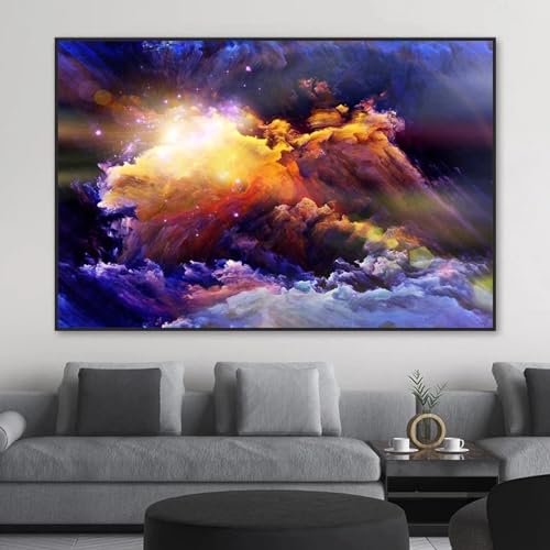 Affiches de nuage violet KEBIA, impressions d'art abstrait et images murales de 35x50 cm