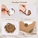 Wax Seal Stickers for Envelope Seals, 10pc Light Gold Self-Adhesive Wax Stamp Stickers for Wedding lnvitations, Cards Envelopes Seal