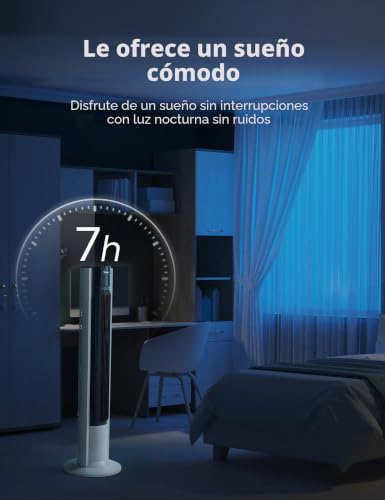 Miniatura 8 de Midea Fz10-19bra - Ventilador De Torre Con Motor De Cobre Resistente, Suministro De Aire Interior, Mando A Distancia, Temporizador De 7 Horas, Pantalla Táctil Y Panel De Control, Tres Modos Y Tres