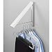 mDesign Colgador de ropa abatible para tendedero – Escuadra metálica para prendas...