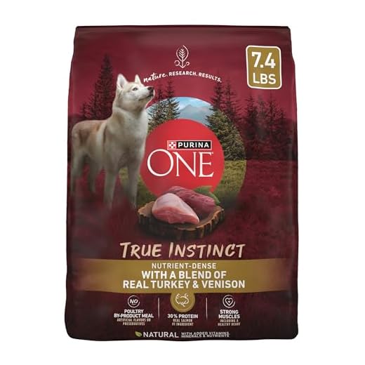 Purina ONE True Instinct With A Blend Of Real Turkey and Venison Dry Dog Food - 7.4 lb. Bag