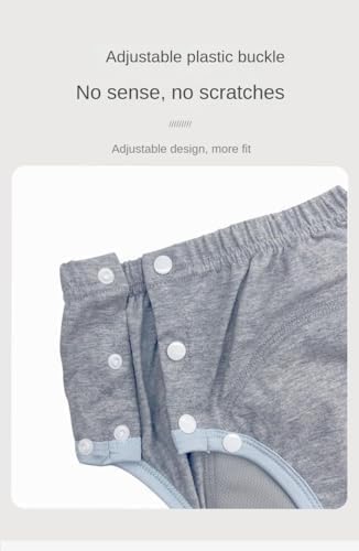 Miniatura 5 de Pantalones de incontinencia de algodón para adultos ropa interior lavable, transpirable, ajustable a prueba de fugas para personas mayores
