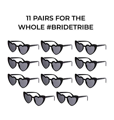 Pop Fizz Designs Retro Heart Shaped Sunglasses for Bachelorette Party Women4