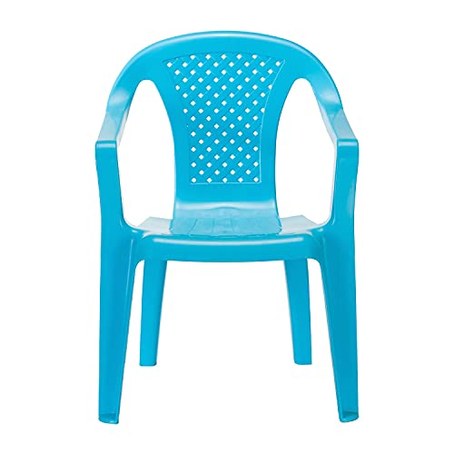 Chaise en polypropylène bleu Regular Progarden pour terrasse et repas
