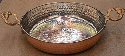 Extra Thick Walled Copper Pans, Handmade Hammered Copper Pan Omelette Pan, Turkish Handmade Cookwares S+M+L+XL Sizes (No:01)