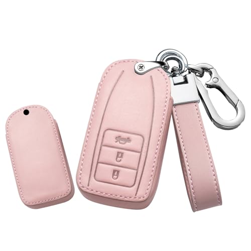Étui de clé en cuir rose haut de gamme pour télécommande Honda Acura RDX