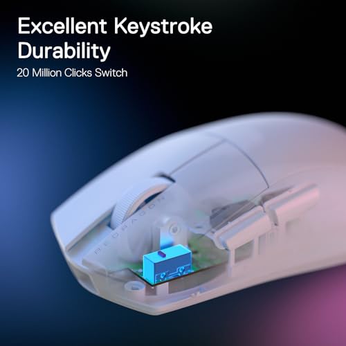 ماوس ألعاب سلكي من ريدراجون، موديل M724، لون أبيض، 3327