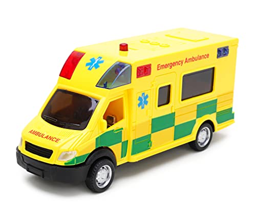 Toyland® Juguete de ambulancia de emergencia 1:40 - Vehículo de juguete - Con luz y sonido - A partir de 3 años Cover