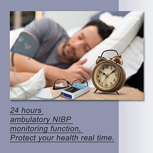 Contec Blood Pressure Monitor Upper Arm With Cuff,Irregular Heartbeat & Hypertension Detector,Soft Wide-Range Cuff,Software 24H Nibp Holter 3 Cuffs-Child,Adult,Adult Large #TOP2