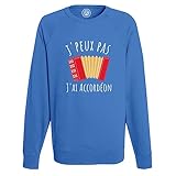  Fabulous J\'Peux Pas J\'Ai Fisarmonica Musica Musette Strumento, blu, S