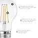 LUXRITE Vintage A19 LED Light Bulbs 60W Equivalent, 3000K Soft White Dimmable, 800 Lumens, Standard LED Edison Bulb 8W, UL Listed, E26 Base (4 Pack)