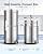 VEVOR Gravity-fed Water Filter System, 3G 304 Stainless-Steel Countertop Water Filtration System, Reduces Lead and up to 99% of Chlorine, with 2 Ceramic Carbon Filters, and Spigot, for Home Camping RV