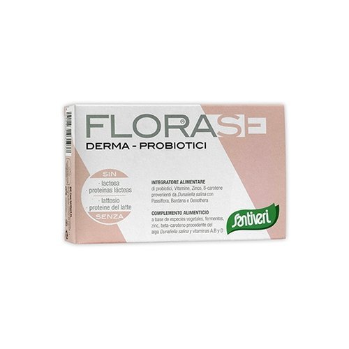 Florase Derma De Santiveri - Complemento Alimenticio A Base De Probióticos Para El Bienestar De Tu Piel - Formato Cápsula - 40 Cápsulas