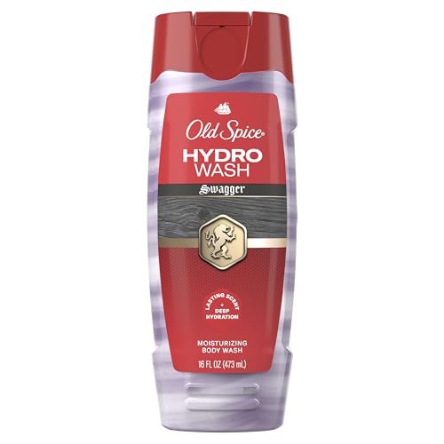 Old Spice Moisturizing Body Wash for Men, Hydro Wash, 2-in-1 Long Lasting Scent & Deep Hydration, 24/7 Shower Fresh, Swagger Scent, 16 oz - image 1
