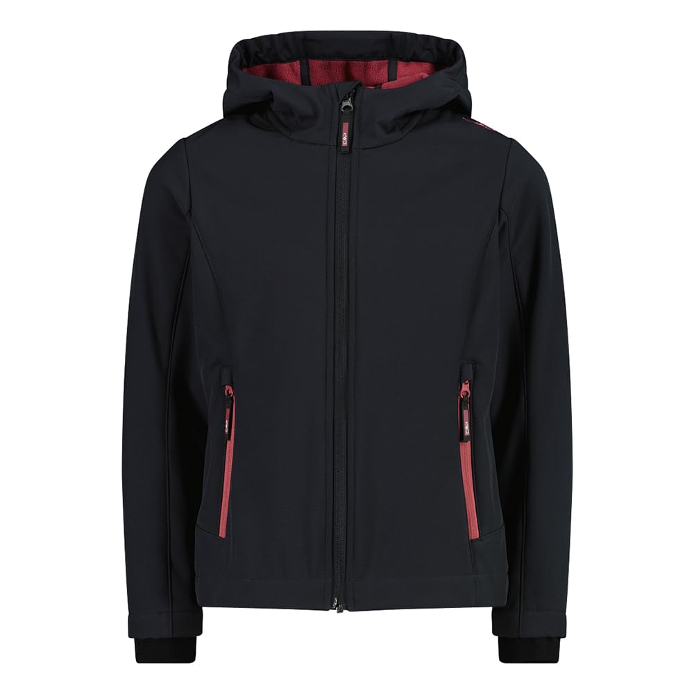 Veste Softshell CMP Enfants - Capuche Antracite Peony Taille 176