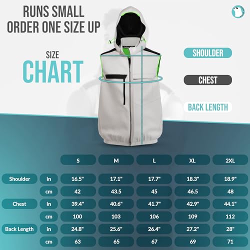 Cooling Fan Vest – 16000mAh Battery, Breathable 4-Speed Airflow Jacket for Outdoor Activities2