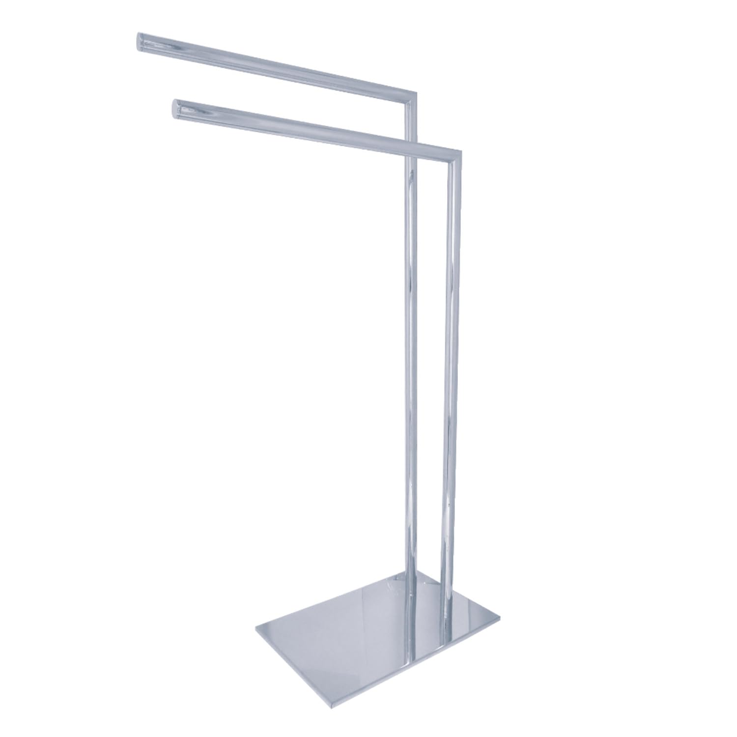 kingston brass scc8321 edenscape freestanding dual towel rack in polished chrome