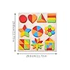 Rompecabezas De Colores Para La Primera Infancia,Puzzle Clasificación Formas De Madera | Juegos Geométricos para Aprendizaje y Desarrollo | Niños #4
