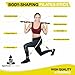 Spirited Namaste-Pilates Bar Home Gym Workout Equipment Kit with Resistance Bands| Portable Exercise Fitness Bar/Stick for Women and Men | 20,30, & 40 lb Pilate Toning Adjustable Squat & Body Band