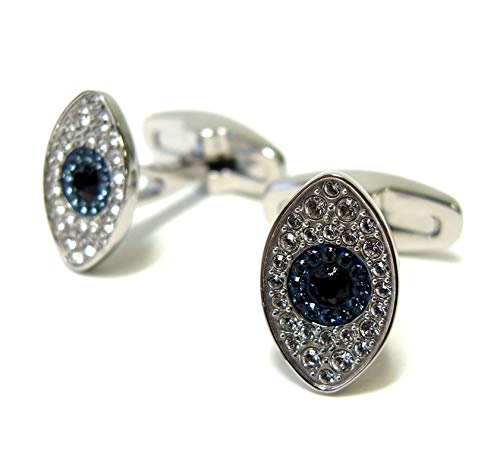 [スワロフスキー] カフスボタン カフリンクス ユニセックス Evil Eye イーヴィルアイ SW-617 [並行輸入品]