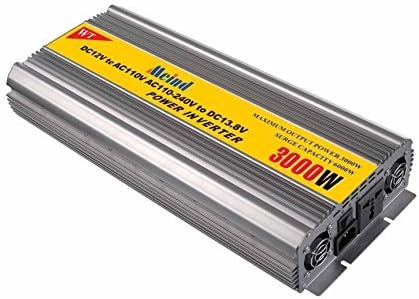 Power Inverter 3000 Watt Peak 6000 watt DC 12 Volt to AC 220 Volt 230V Converter Peak 6000Watt with Battery Charge Function AC 220V to DC 12V Inverter