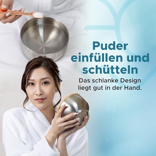 Nuru Platinum Massage Gel Powder Set | 3 x Massage Powder 5g Beutel | 1 x Schalen 500ml