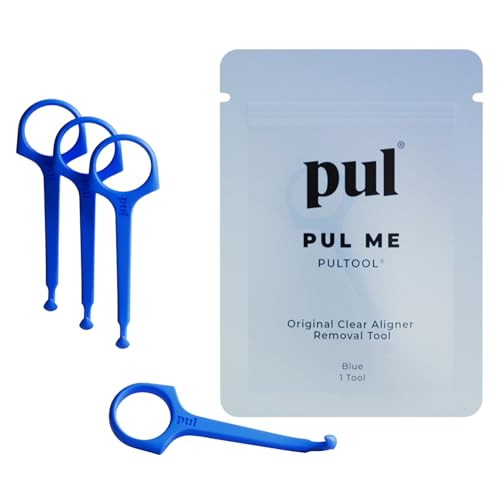 PUL Pack of 4 Aligner Removal Tool Invisalign Remover Tool & Retainer Hook for Clear Aligners Trays & Night Guards Reusable Invisalign Accessories Aligner Hooks & Retainer Removal Hook Blue