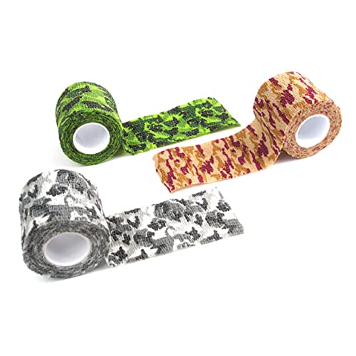 Parliky 12 Unidades Bandagem De Dedo Fita Adesiva Envoltório De Fita De Camuflagem Fita De Caça Band