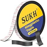 Magnetic Tape Strips with Adhesive Backing - Magnetic Strip Magnet Band Strong Adhesive Cuttable Magnetic Sheets Magnets Perfect for DIY, Art Projects,Whiteboards,Fridge Organization Classroom (4.5m)