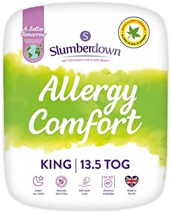 Slumberdown Anti Allergy Single Duvet 10.5 Tog All Year Round Duvet Single Bed