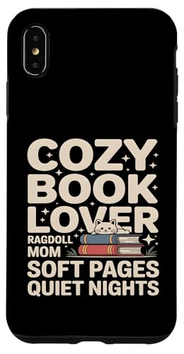 Cozy Book Lover Ragdoll Mom �\�t�g�y�[�W �Â��Ȗ� �X�}�z�P�[�X iPhone XS Max �p