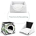 QMKASD Space Capsule Pet House Cat House Dog House Puppy House Hand Drawn Mulberries Suitable for Small and Medium-Sized Petsnest
