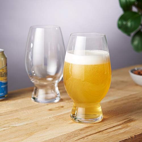 Spiegelau Craft Beer Wheat Beer Glasses, Set Of 2, European-Made Lead-Free Crystal, Modern Beer Glasses, Dishwasher Safe, Professional Quality Witbier Glass Gift Set, 26.5 Oz #TOP6