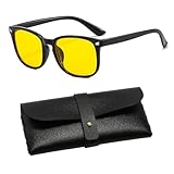 Soulage la fatigue : Les lunette jaune conduite de nuit réduisent efficacement la fatigue oculaire, la vision floue et la sécheresse oculaire fréquentes lors des longs trajets. Grâce à leur technologie de protection UV, ces lunettes de soleil polarisées pour hommes réduisent efficacement les dommages oculaires et la fatigue liés à la conduite.