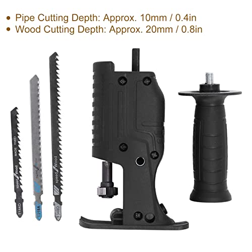 Yuecoom Electric Drill To Reciprocating Saw Adapter Chainsaw Conversion Head Saw Blades Handle Kit Cordless, Power Hand Saw Drill Attachment, Jig Saw Attachment,Drill Saw Attachment #TOP7