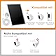 10W Solarpanel für Ring Kamera, Solarmodul Kompatibel mit Ring Spotlight Cam Plus/Pro und Stick Up Cam Akku, Solarpanel 5V mit 3m/9.8ft Ladekabel, IP66 Wasserdicht