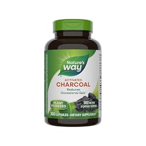 Nature’s Way, Charcoal, Activated, 280 mg, 360 Capsules