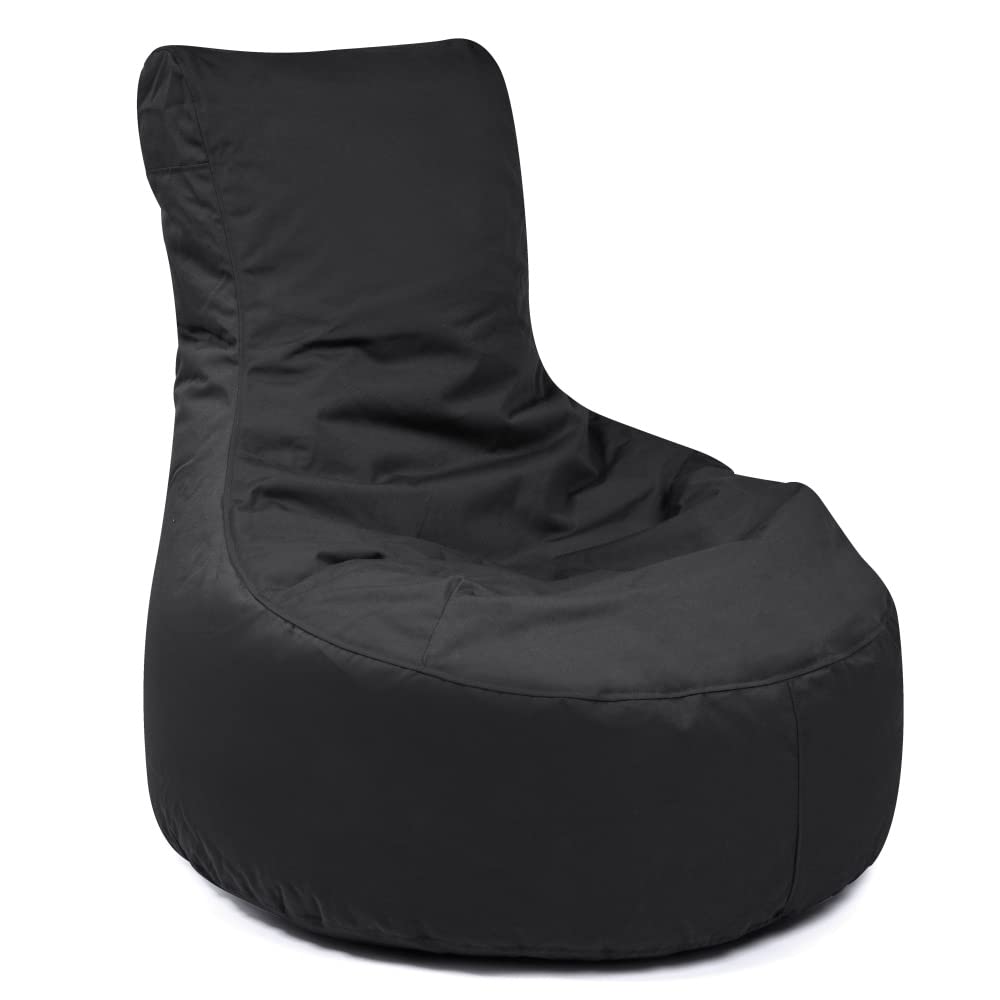 OUTBAG Outdoor-Sitzsack – Slope Plus Plus Black, Ganzjährig Outdoor geeignet