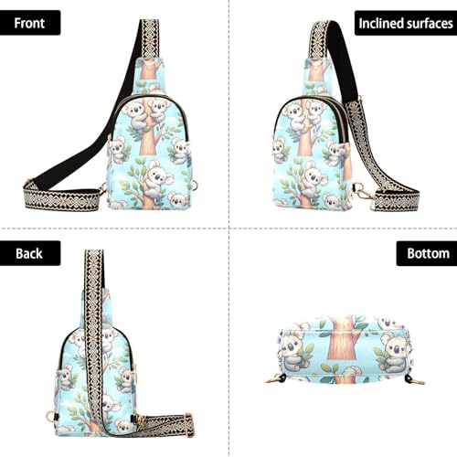 Bolso cruzado bandolera para mujer estilo canguro miniatura 3
