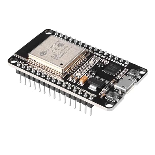 ESP-WROOM-32 ESP32 ESP-32S Development Board 2.4GHz Dual-Mode WiFi + Bluetooth Dual Cores Microcontroller Processor integrated chip CP2102 with RF AMP Filter AP STA Compatible with Arduino IDE