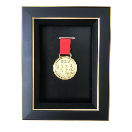 Medal Display-Medal Display Box-3D Medal Box Photo Frame Marathon Medal Display Stand, Triathlon, Football Gymnastics, All Sports Medal Badge (8*6in) (8*6in)
