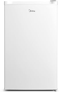Midea WHS-109FW1 3.0 Cu Ft Upright Freezer - Compact Quiet Mini Freezer for Kitchen Dorm Office Reversible Door Energy Efficient