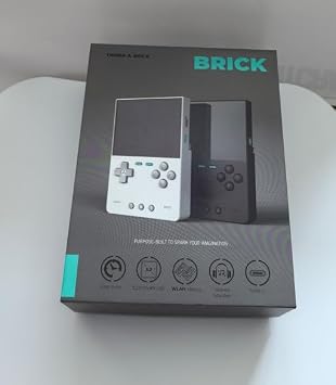TRIMUI Brick Handheld Game Console, Mini Game Player Compatible with 3.2 inch IPS High-Definition Screen, Portable Video Game Console (Black 64G)