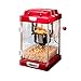 Produktbild celexon CinePop CP1000 Popcorn-Maschine - 24,5x28x43cm - Rot-Retro/Kino-Design- Edelstahlkessel - Popcorn-Maker mit integriertem Rührwerk