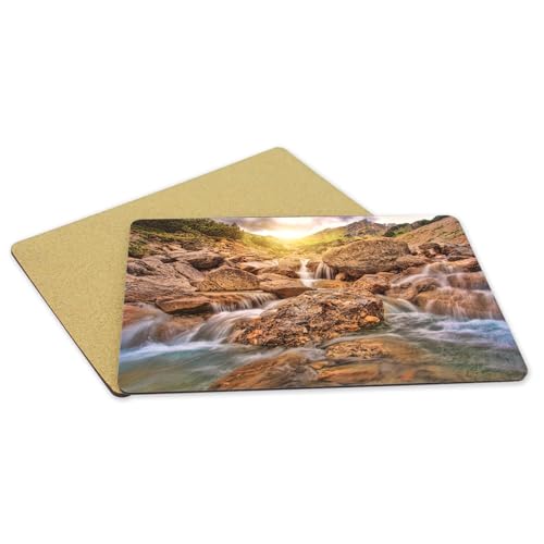 Sets de table liège cascade napperons grand format soleil levant 4 pièces